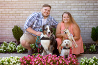 Madalyn, Justin, and Pups